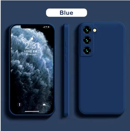 Coque de Luxe en Silicone liquide pour Samsung S25 S24 Galaxy S20 S21 S22 S23 FE Plus Note10 20 A52 A31 A41 A71 A51 A72 A70 A50