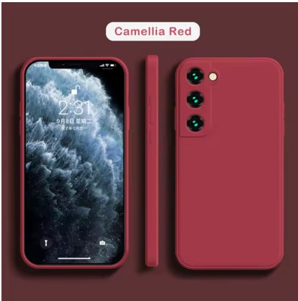 Coque de Luxe en Silicone liquide pour Samsung S25 S24 Galaxy S20 S21 S22 S23 FE Plus Note10 20 A52 A31 A41 A71 A51 A72 A70 A50