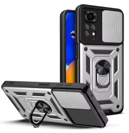 Coque Incassable coulissante pour Xiaomi Redmi Note 13,12,11 Pro,Plus,11s,12s .