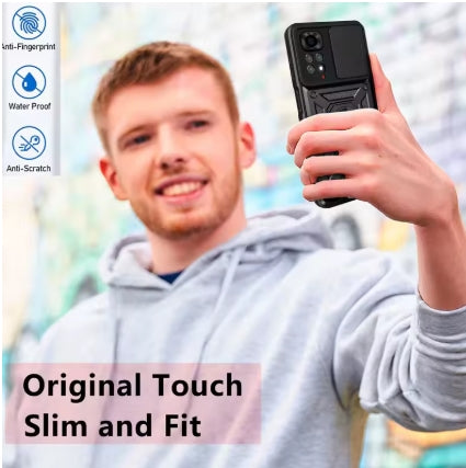 Coque Incassable coulissante pour Xiaomi Redmi Note 13,12,11 Pro,Plus,11s,12s .