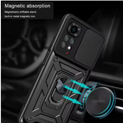 Coque Incassable coulissante pour Xiaomi Redmi Note 13,12,11 Pro,Plus,11s,12s .