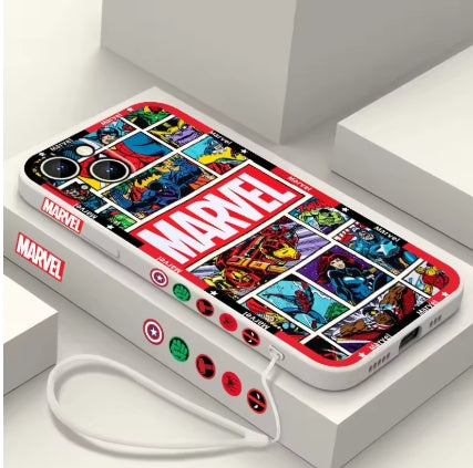 Coque MARVEL Officielle pour iPhone 15,14,13,12,11,8,7,SE.