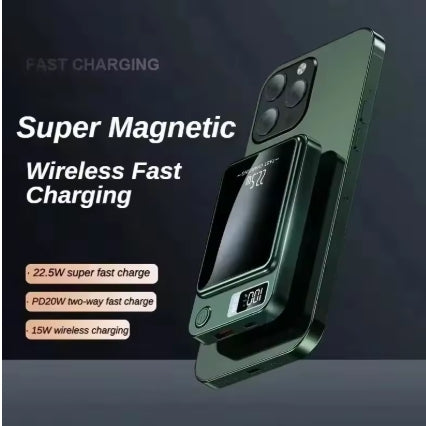 Batterie externe magnétique sans fil 50000 ou 100000 mAh, charge Super rapide. pour iPhone Huawei Samsung.