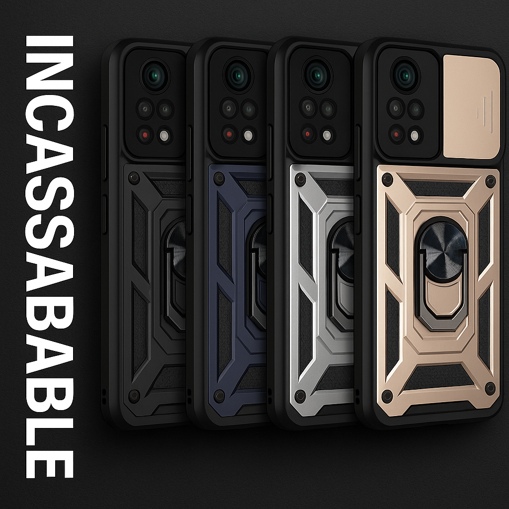 Coque Incassable coulissante pour Xiaomi Redmi Note 13,12,11 Pro,Plus,11s,12s .