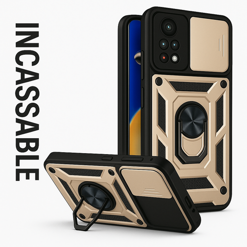 Coque Incassable coulissante pour Xiaomi Redmi Note 13,12,11 Pro,Plus,11s,12s .