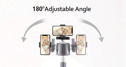 Trépied pliable et clip de support de téléphone 160 Cm multifonctionnel, pour téléphone et appareil photo