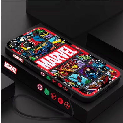 Coque MARVEL Officielle pour iPhone 15,14,13,12,11,8,7,SE.
