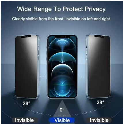Protecteur d'écran anti-espion pour iPhone 15 14 13 12 11 Pro Max Mini X XS Poly 7 8 6 Plus SE