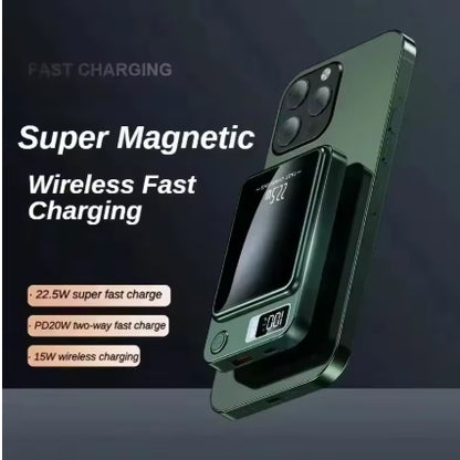 Batterie externe magnétique sans fil 50000 ou 100000 mAh, charge Super rapide. pour iPhone Huawei Samsung.