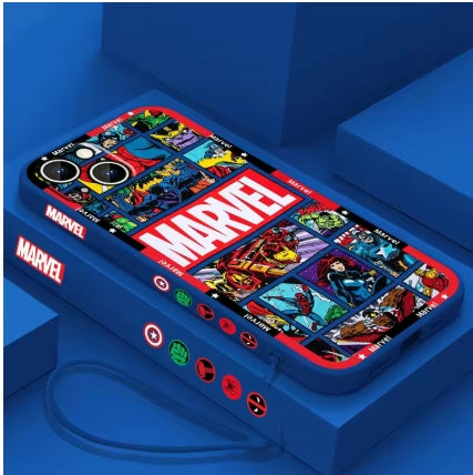 Coque MARVEL Officielle pour iPhone 15,14,13,12,11,8,7,SE.