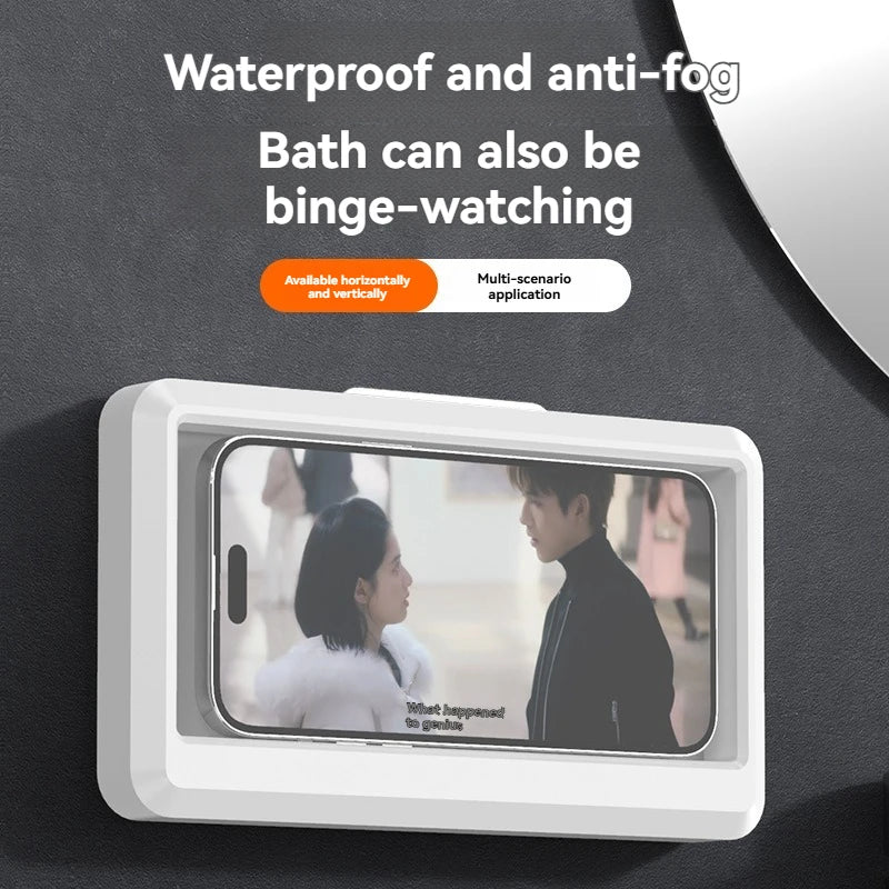 Étui de Téléphone Etanche et Antibuée pour Salle de Bain, Taille Universelle