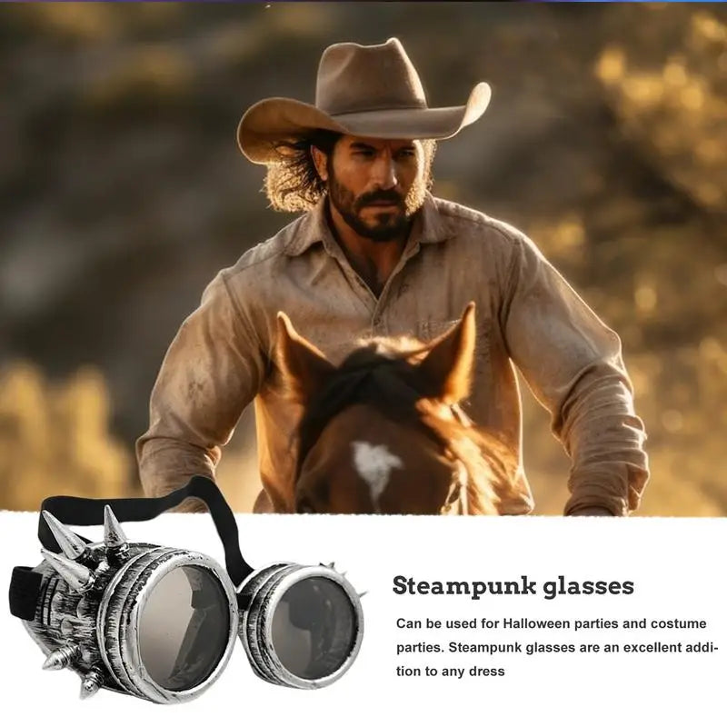 Vintage Fashion Sunglasses Victorian Gothic Cosplay Rivet Steampunk Goggles Glasses Welding Punk Goggles