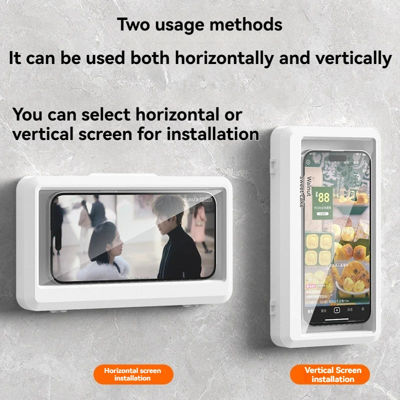 Étui de Téléphone Etanche et Antibuée pour Salle de Bain, Taille Universelle