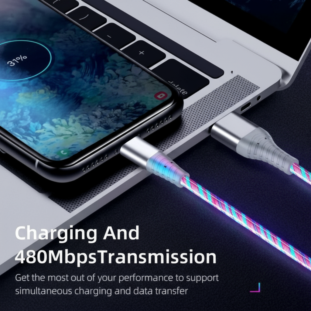 Charge et transfert 480Mbps optimisé