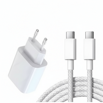 Chargeur rapide PD 40W et Cable USB C pour iPhone 15 16 Pro Max et Plus