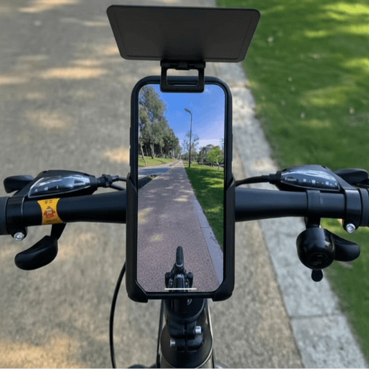 Phone Sun Shade on Bike - Optimized