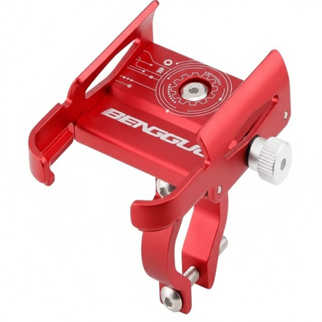 Support téléphone vélo rouge optimisé